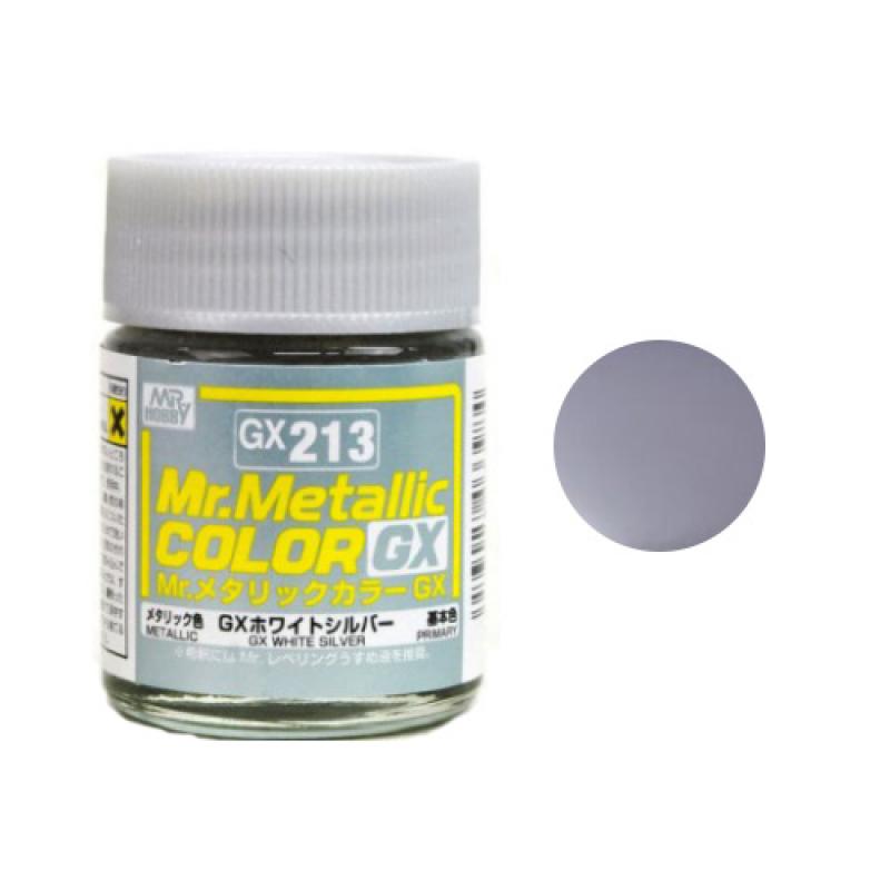 Mr. Hobby-Mr. Color-GX213 White Silver (18ml)