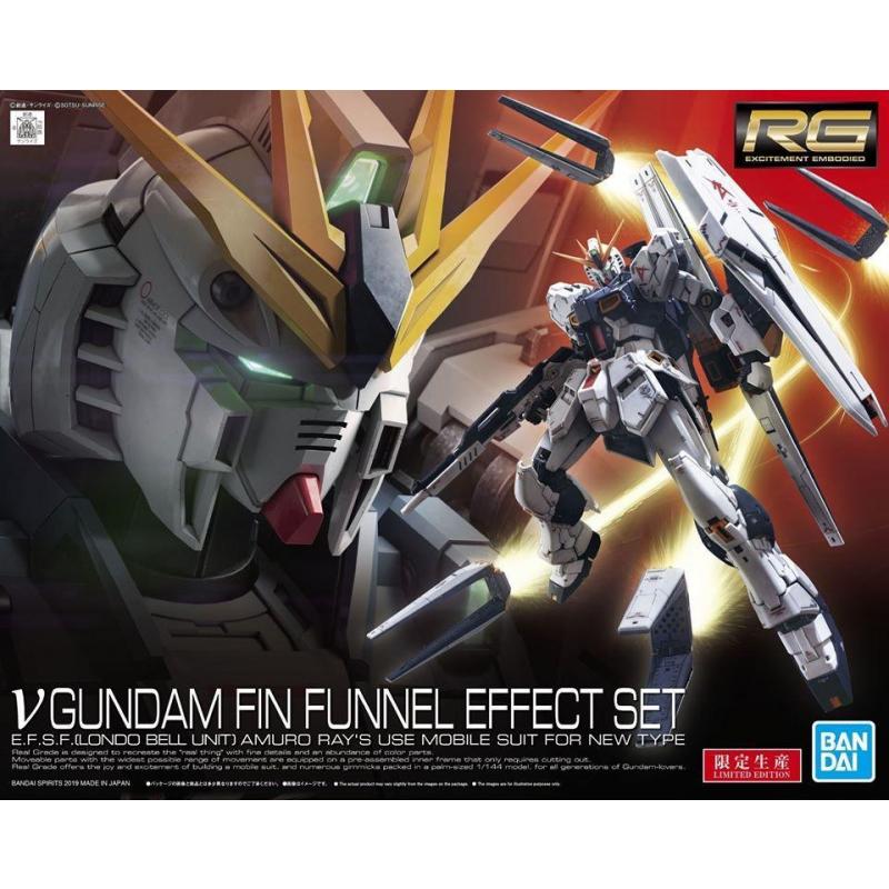 RG 1/144 Nu Gundam (v Gundam) with Fin Funnel Effect Set