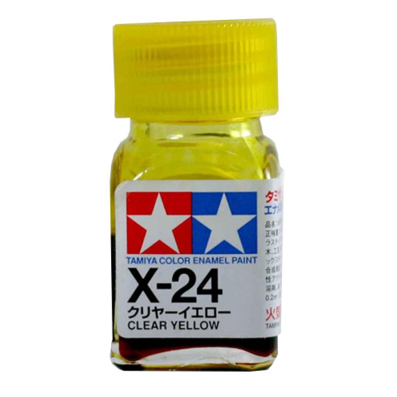 Tamiya Color Enamel Paint X-24 Clear Yellow (10ML)