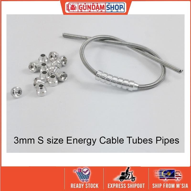[Metal Part] Energy Cable Tubes Pipes Seamless Type (S Size, 3mm)