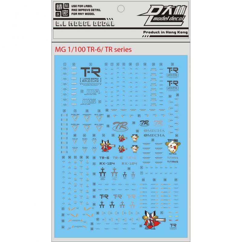 [Da Lin] Water Decal for MG 1/100 TR-6/ TR series