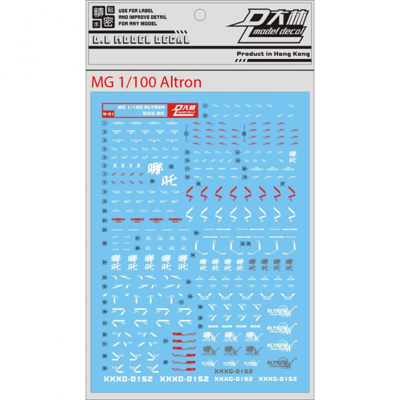 [Da Lin] Water Decal for MG 1/100 Altron