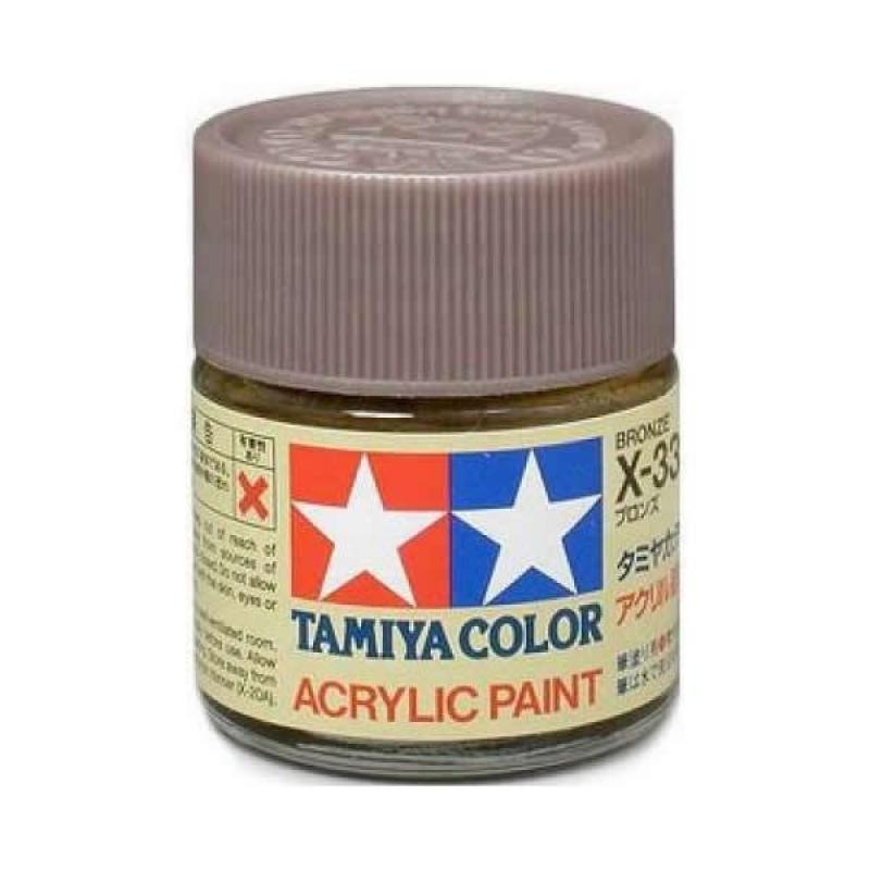 Tamiya Color Acrylic Paint Mini X-33 (Bronze) (10ml)