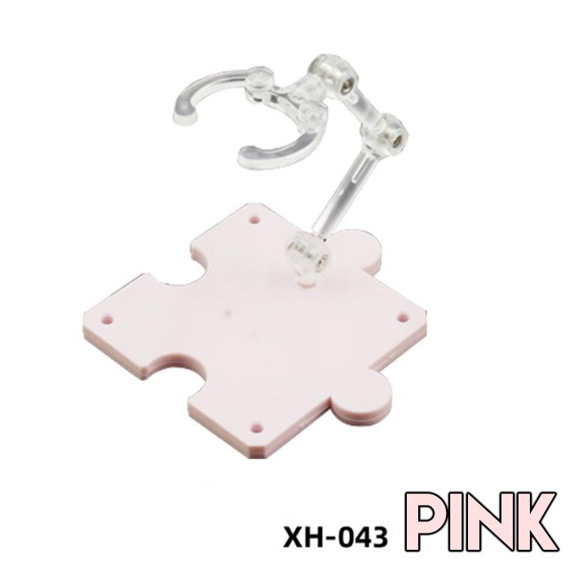 Puzzle Brick Action Base For SD BB Gundam and Robot Spirits Figures (Pink Color)