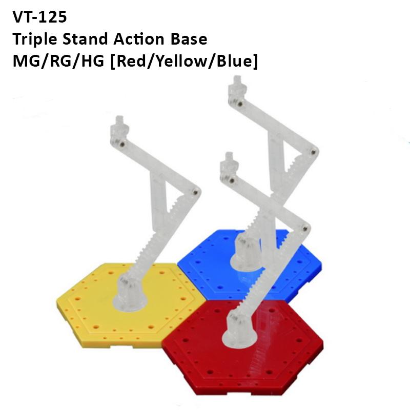 [Third Party] Triple Stand Action Base MG/RG/HG (Red/Yellow/Blue)