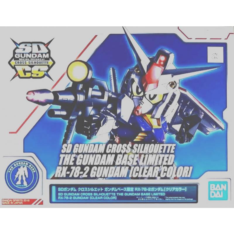 The Gundam Base Limited SD Gundam Cross Silhouette RX-78-2 Gundam (Clear Color)