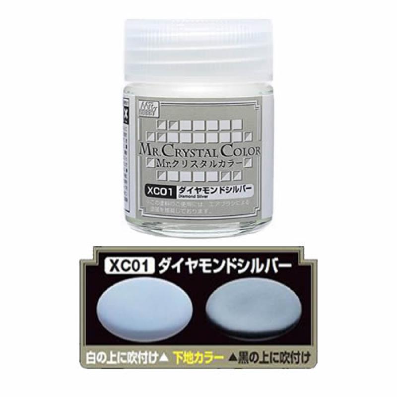 Mr. Hobby-MR.CRYSTAL COLOR-XC01 Diamond Silver (18ml)