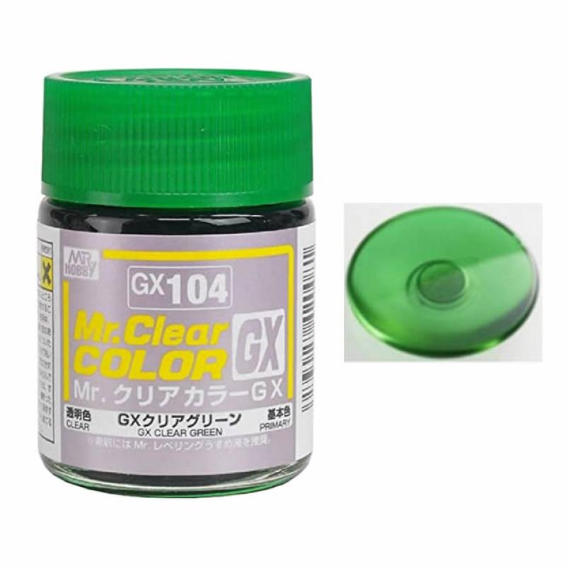 Mr. Hobby Mr. Clear Color Paint GX104 Clear Green - 18ml