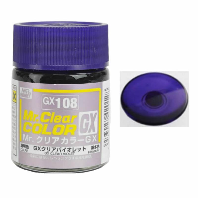 Mr. Hobby Mr. Clear Color Paint GX108 Clear Violet - 18ml