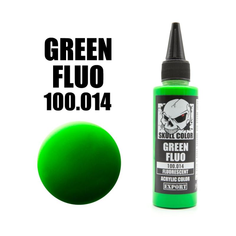 014 Skull Color FLUORESCENT Green 60 ml
