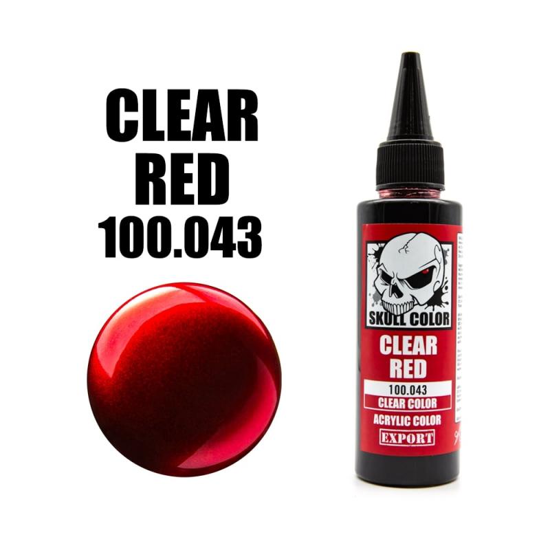 043 Skull Color CLEAR Red 60 ml