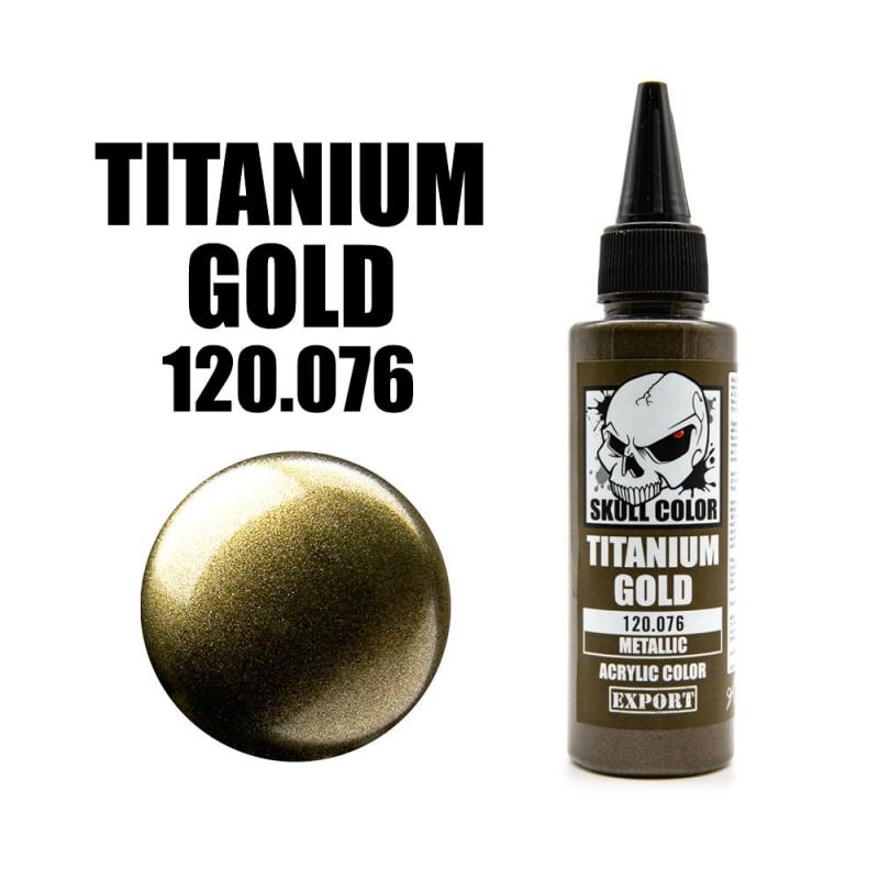 076 Skull Color METALLIC Titanium Gold 60 ml