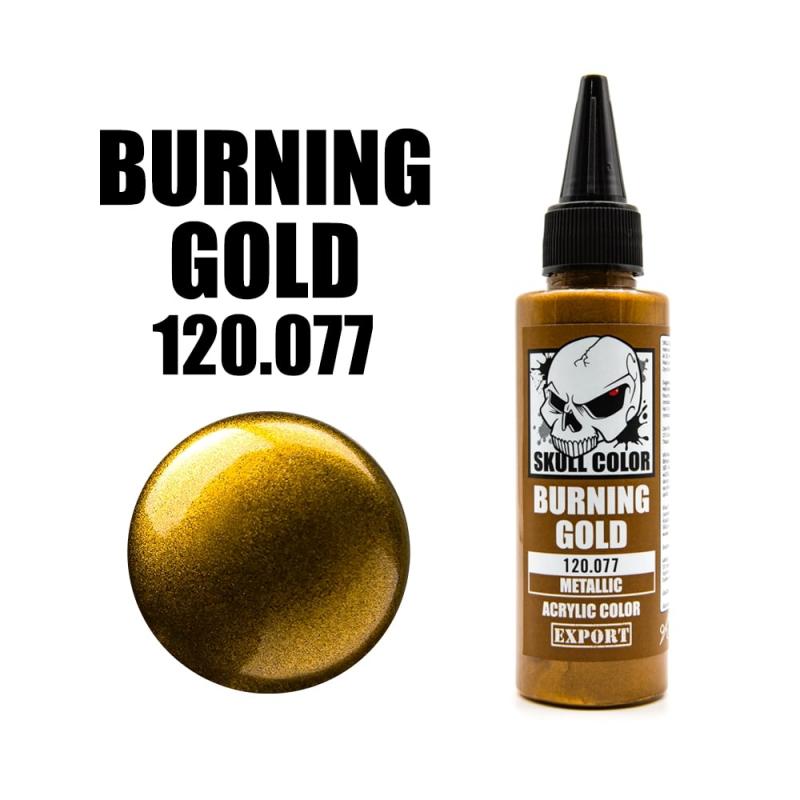 077 Skull Color METALLIC Burning Gold 60 ml