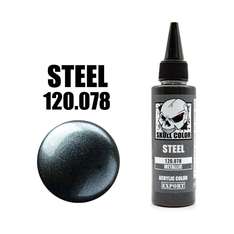 078 Skull Color METALLIC Steel 60 ml