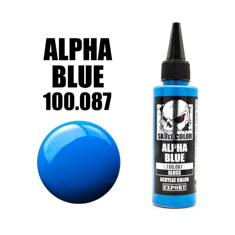 087 Skull Color GLOSS Alpha Blue 60 ml