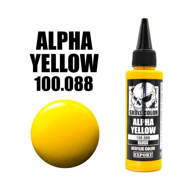 088 Skull Color GLOSS Alpha Yellow 60 ml