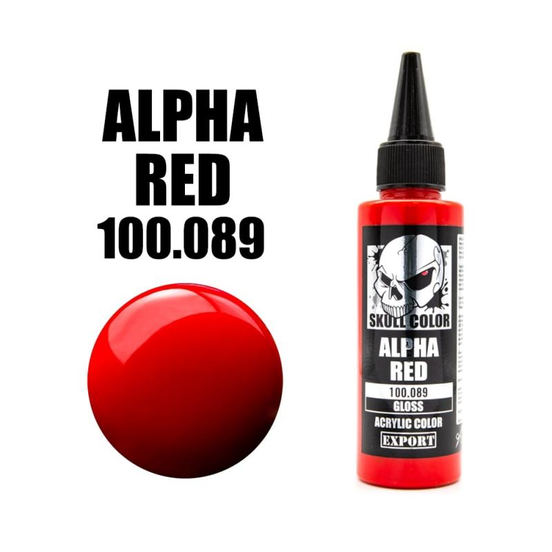 089 Skull Color GLOSS Alpha Red 60 ml