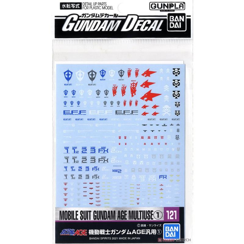 [Water Decal][Bandai] Gundam Decal (HG) Mobile Suit Gundam AGE Series (1) #121