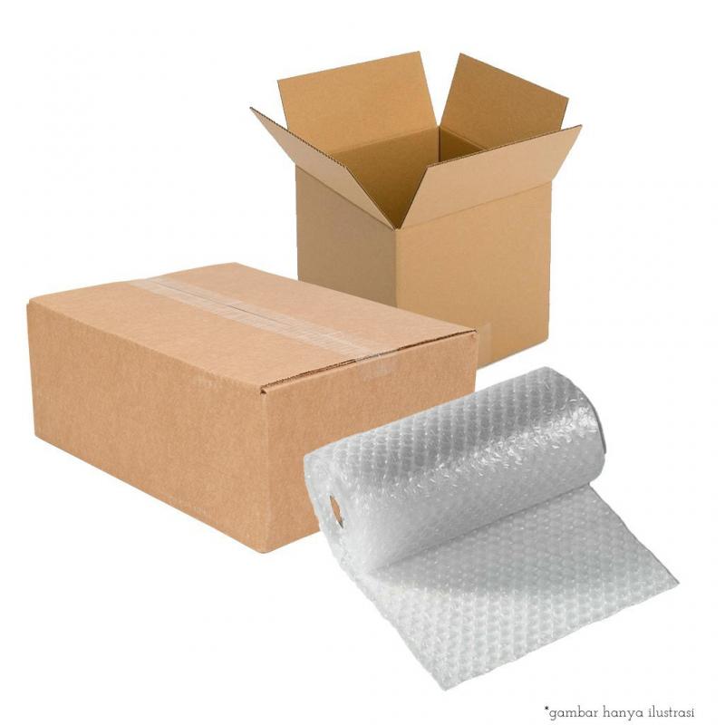 Paper Box and Bubble Wrap Packing