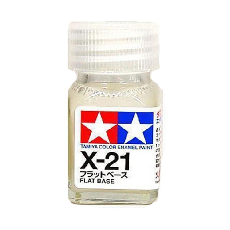 Tamiya Color Enamel Paint X-21 Flat Base  (10ML)