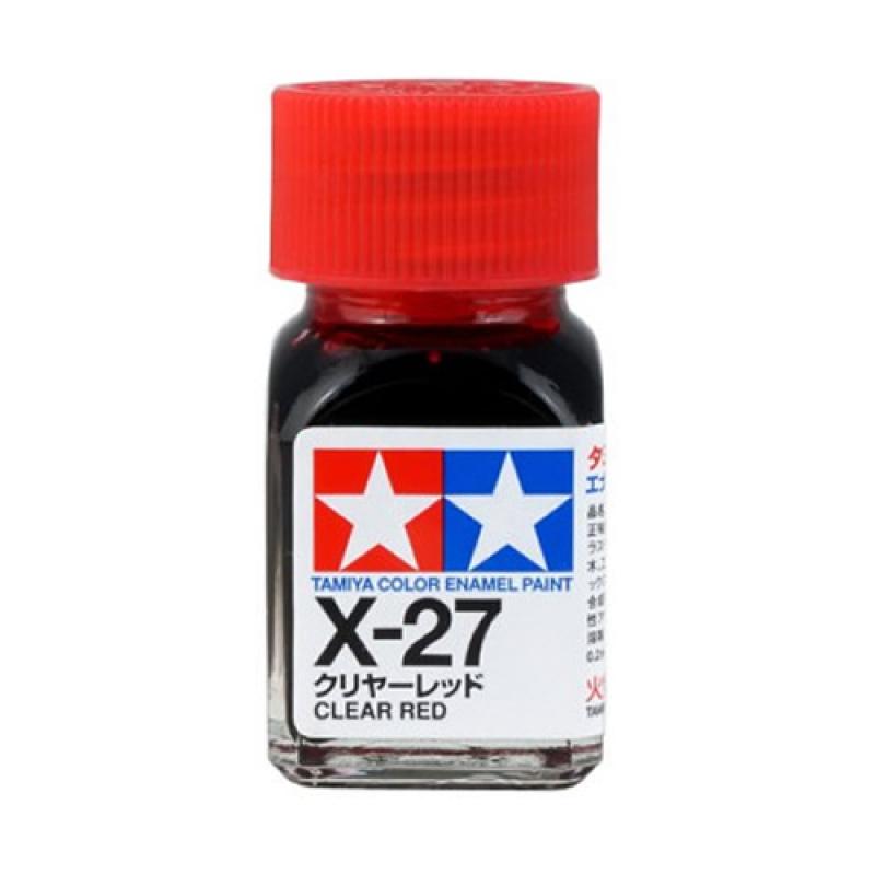 Tamiya Color Enamel Paint X-27 Clear Red (10ML)