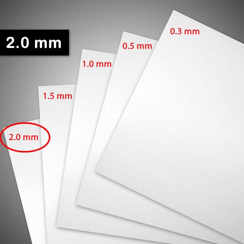 ABS Pla Plate thinness 2.0 mm (20 cm x 30 cm) For Gunpla Modification or Customization