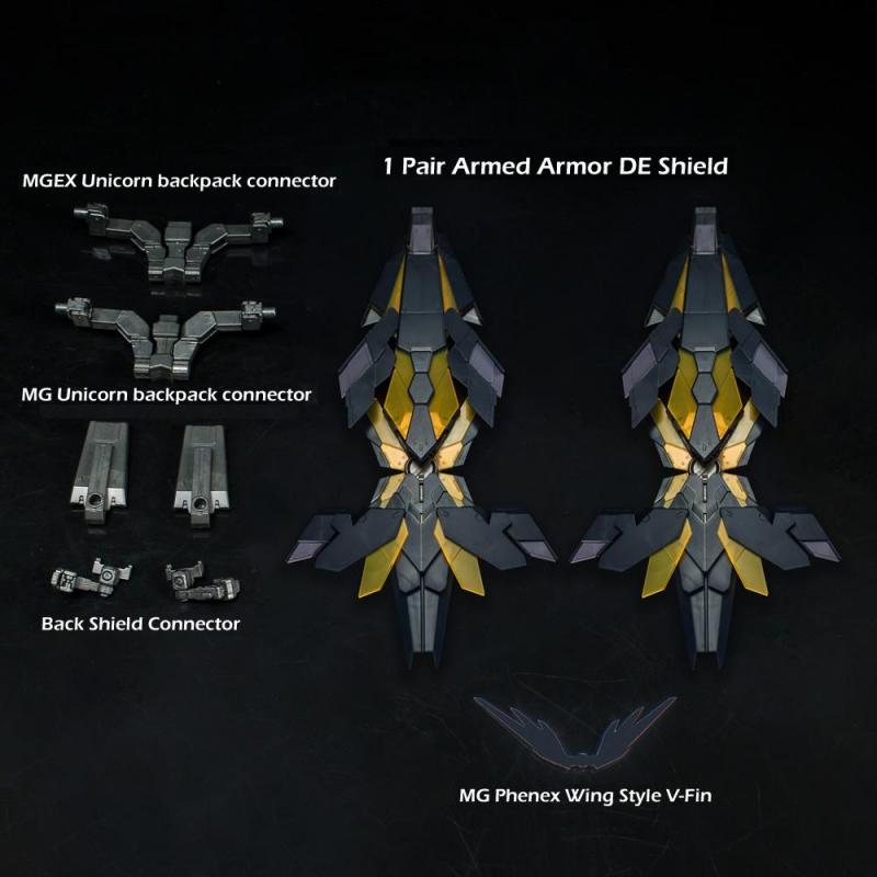 [Effect Wings] EW Unicorn Perfect Shield for 1/100 MG & MGEX [Yellow/Black] (Armed Armor DE)