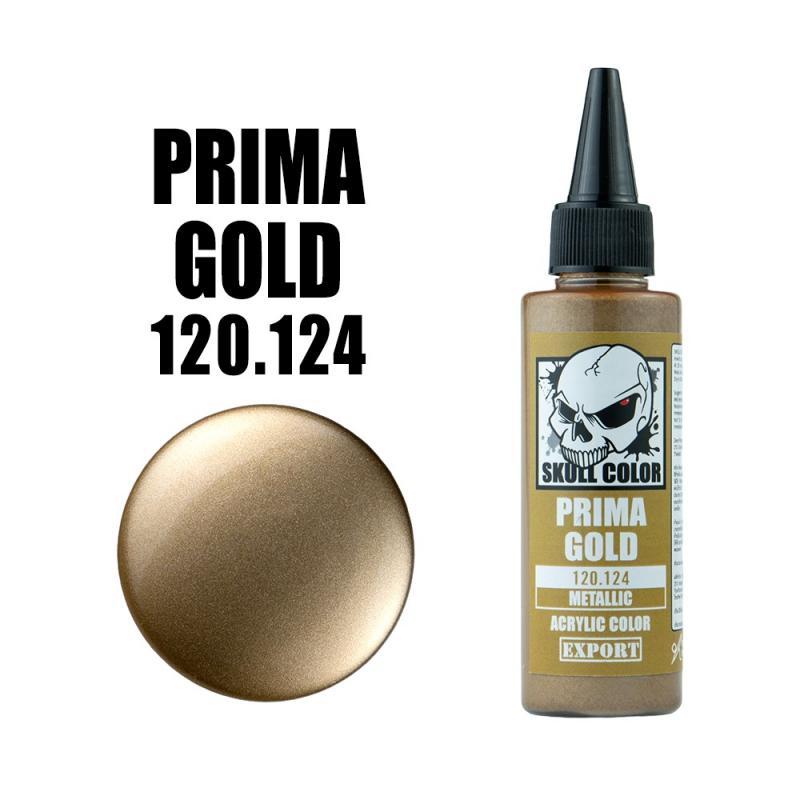 120 Skull Color METALLIC Prima Gold 60 ml
