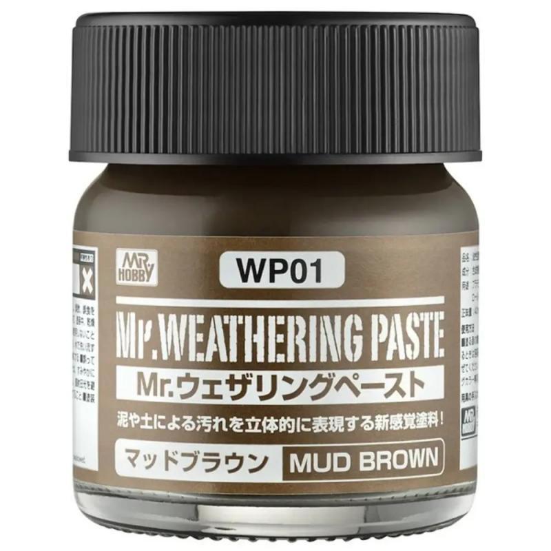 Mr Hobby - MR.Weathering Paste WP01 Color Mud Brown