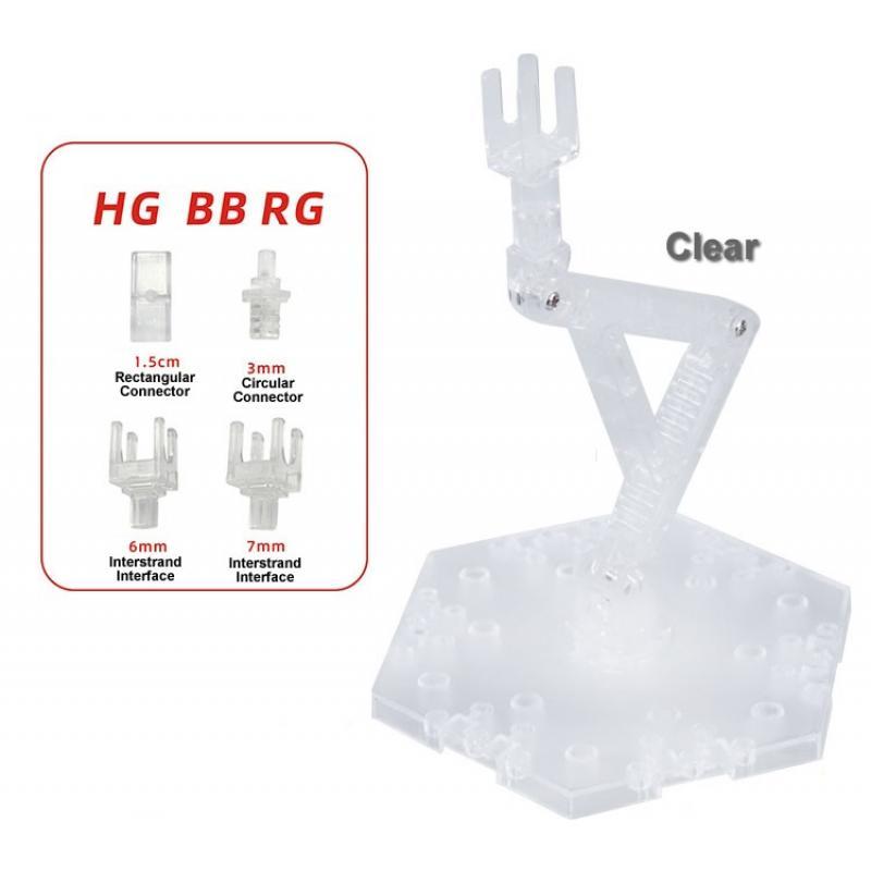 SD, BB, EG, HG and RG Gundam Action Base 5 Tapak Gundam XH-554 (Clear)