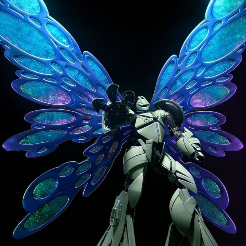 Black Horse Model MG 1/100 Turn X with Moonlight Butterfly Effects (Non-Bandai)