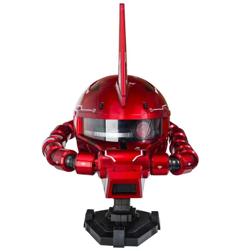 [Xingjie] Wearable Zaku Helmet, Painted with Transparent Red Automotive Paint