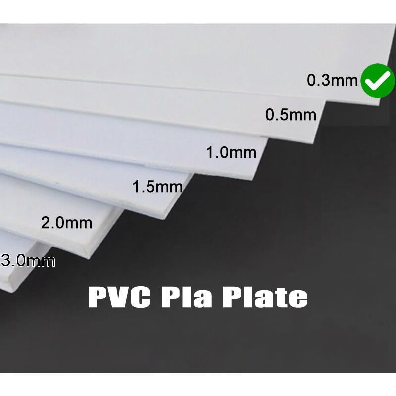 PVC Pla Plate thinness 0.3 mm (20cm x 30cm) for Gunpla Model Modification or Customization