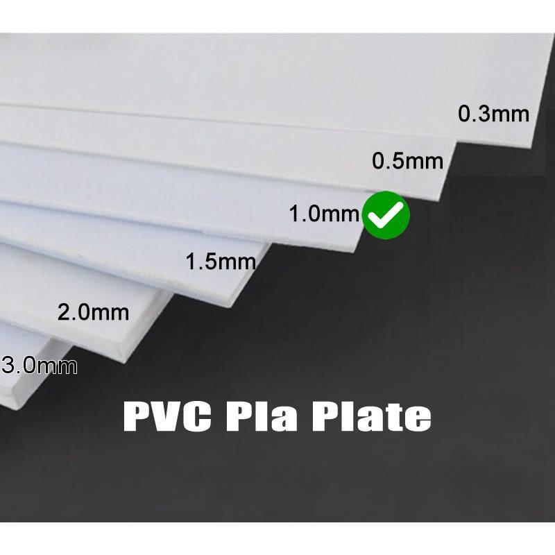 PVC Pla Plate thinness 1.0 mm (20cm x 30cm) for Gunpla Model Modification or Customization