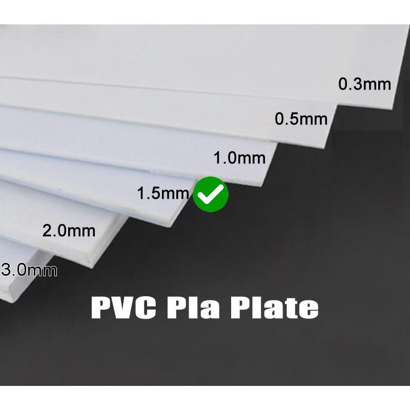 PVC Pla Plate thinness 1.5 mm (20cm x 30cm) for Gunpla Model Modification or Customization
