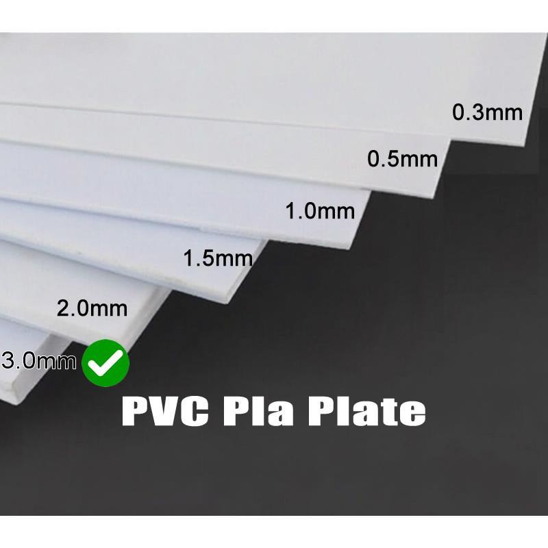 PVC Pla Plate thinness 3.0 mm (20cm x 30cm) for Gunpla Model Modification or Customization