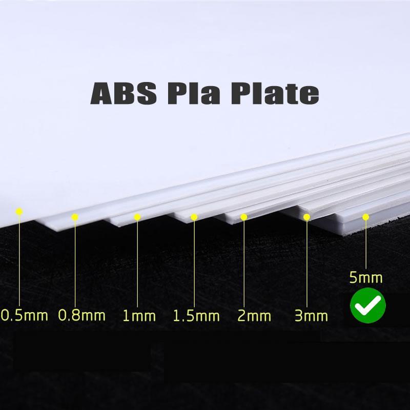 ABS Pla Plate thinness 5.0 mm (20 cm x 30 cm) For Gunpla Modification or Customization