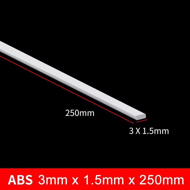 ABS Rod 240mm Long (mix 7pcs - L Shape, Rectangle) for DIY customize Model Kit