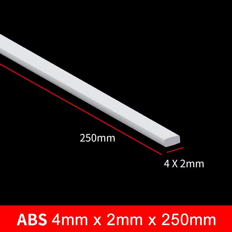 ABS Rod 240mm Long (mix 7pcs - L Shape, Rectangle) for DIY customize Model Kit