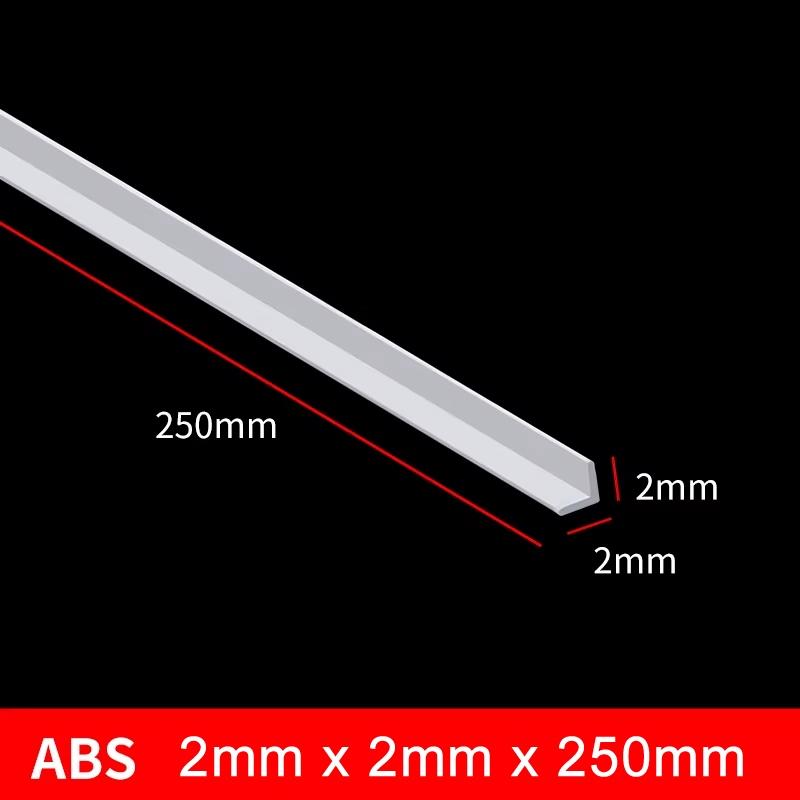 ABS Rod 240mm Long (mix 7pcs - L Shape, Rectangle) for DIY customize Model Kit