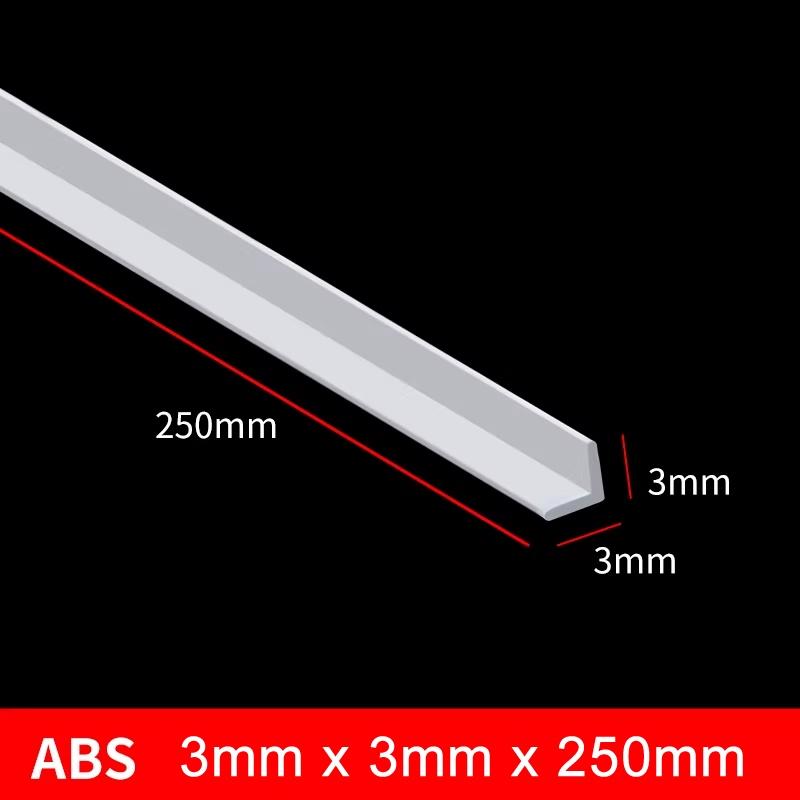 ABS Rod 240mm Long (mix 7pcs - L Shape, Rectangle) for DIY customize Model Kit