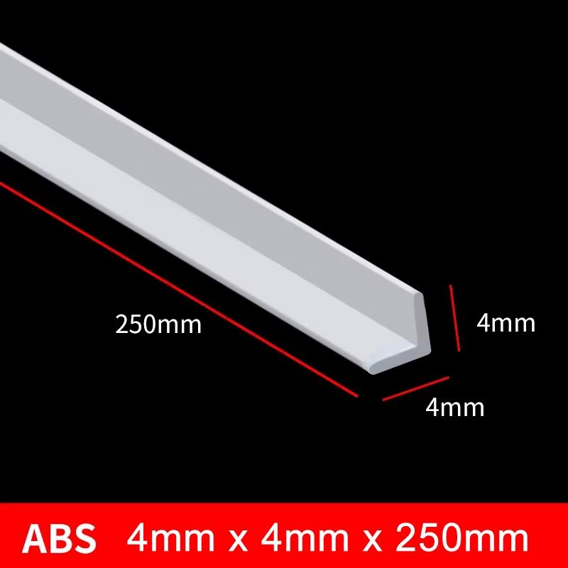 ABS Rod 240mm Long (mix 7pcs - L Shape, Rectangle) for DIY customize Model Kit