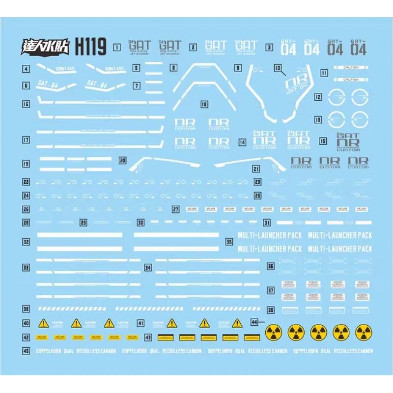 [Da Lin] Water Decal for HG 1/144 Windam and Expansion Set