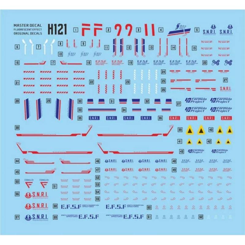 [Da Lin] Water Decal for HG 1/144 F91 Gundam