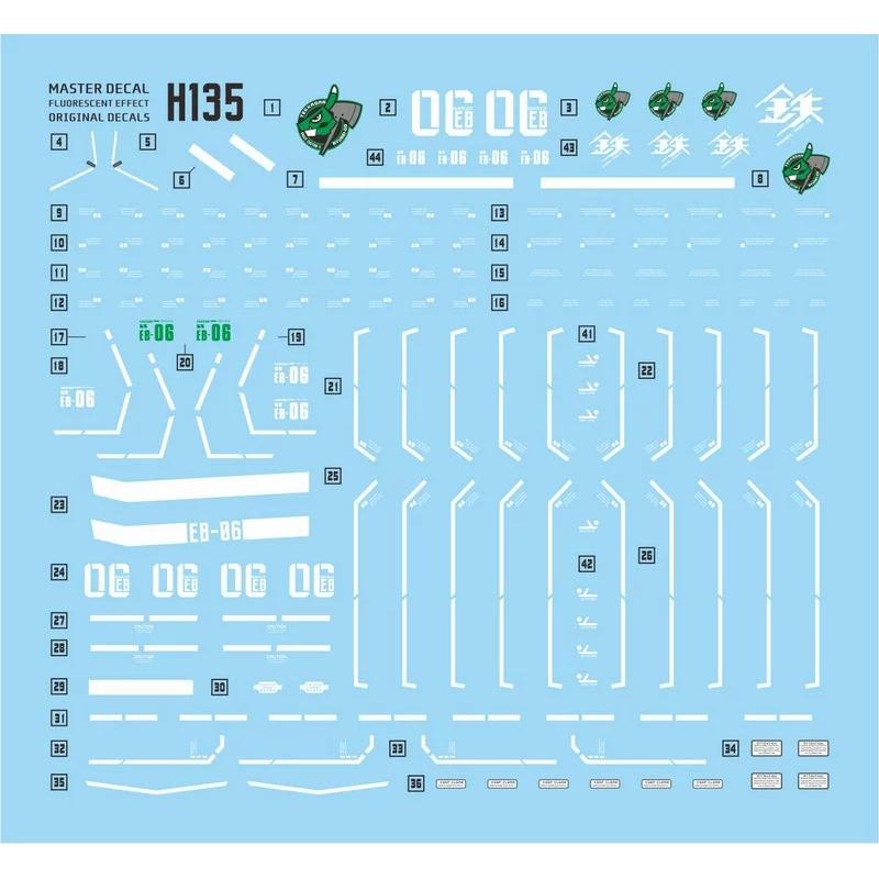 [Da Lin] Water Decal for HG 1/144 Zaku II + Big Gun Set Thunderbolt Vers.