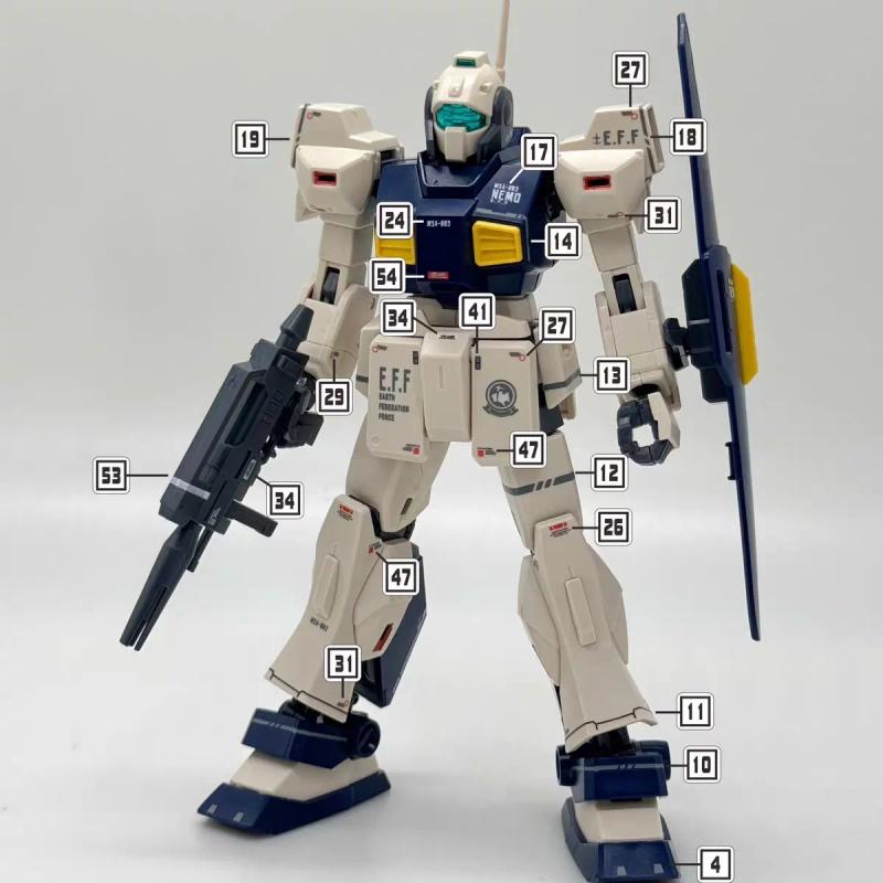 [Da Lin] Water Decal for HG 1/144 Nemo (Unicorn Desert Color Ver.)