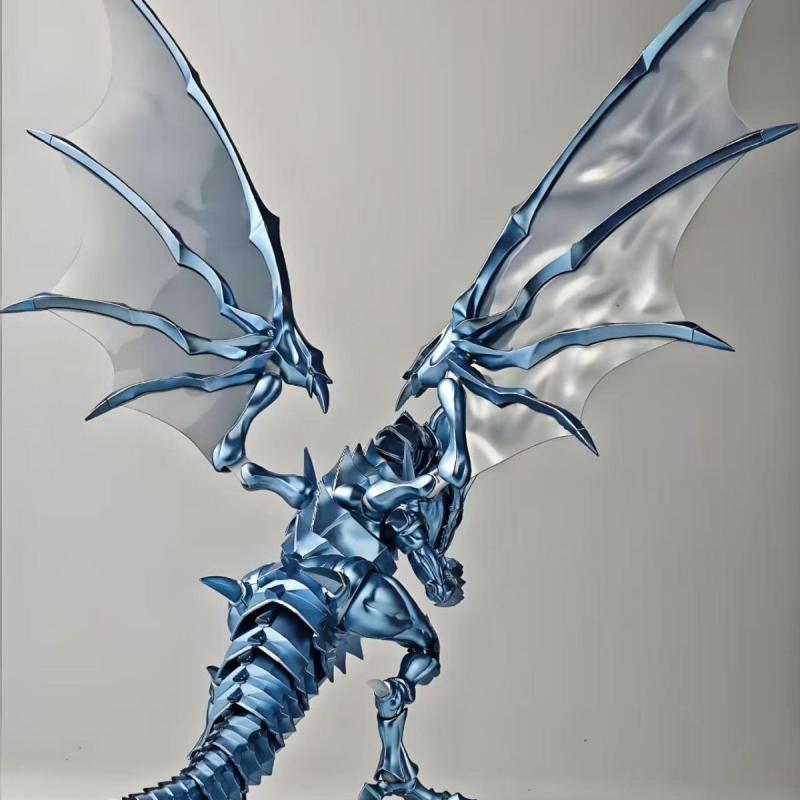 Storm Dragon Metallic Plated Blue-Eyes White Dragon Plastic Model Kit