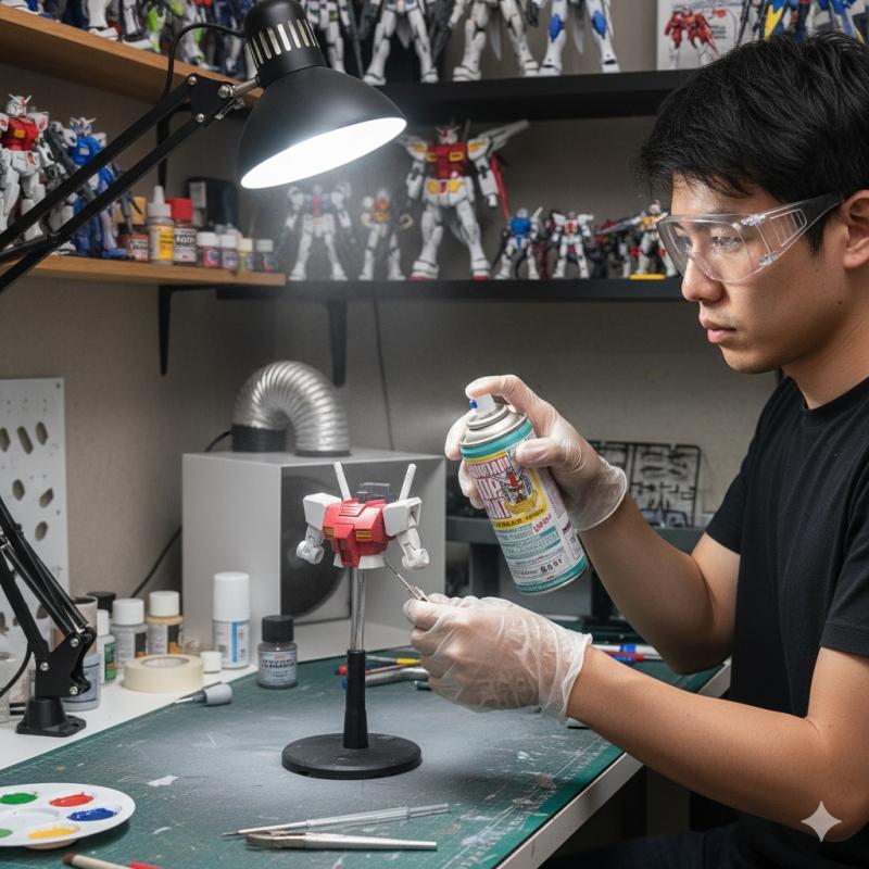 Mr.Hobby BG675 Gundam Top Coat Clear Finishing Spray 75% Matt UV Cut
