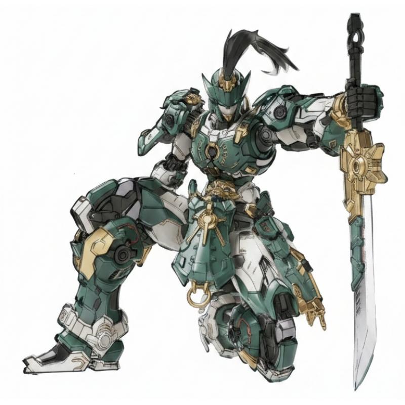 CangDao Model Guardian - Sentinels of Azure Dragon Long Ji  with Alloy Skeleton Assembly Model Kit
