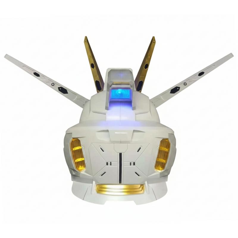BN Head Collection Strike Freedom Gundam Head Display / Wearable Helmet with LED Light Display Base and Water Decal